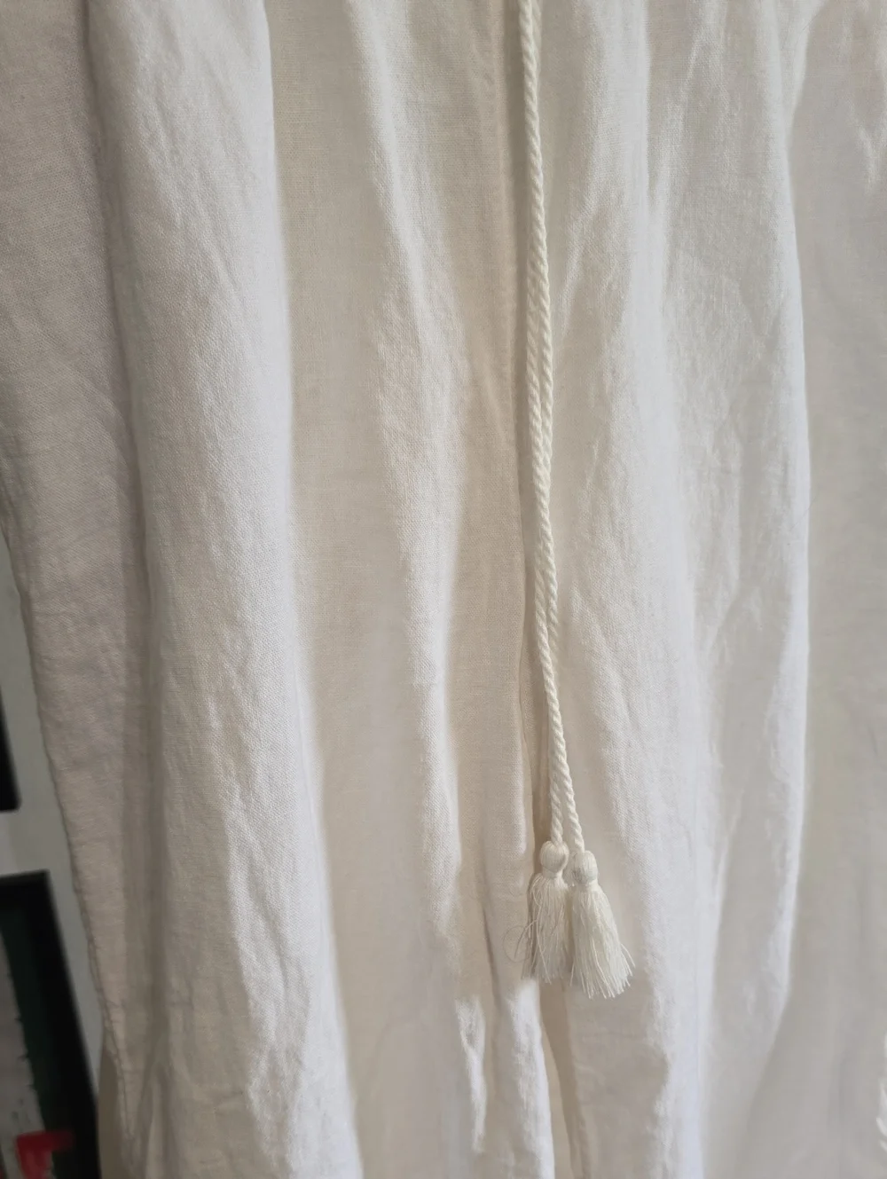 Banana Republic White Linen Drawstring Hybrid Shorts